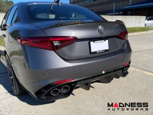 Alfa Romeo Giulia Rear Diffuser - Carbon Fiber - Quadrifoglio Model - Italian Theme 